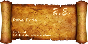 Reha Edda névjegykártya